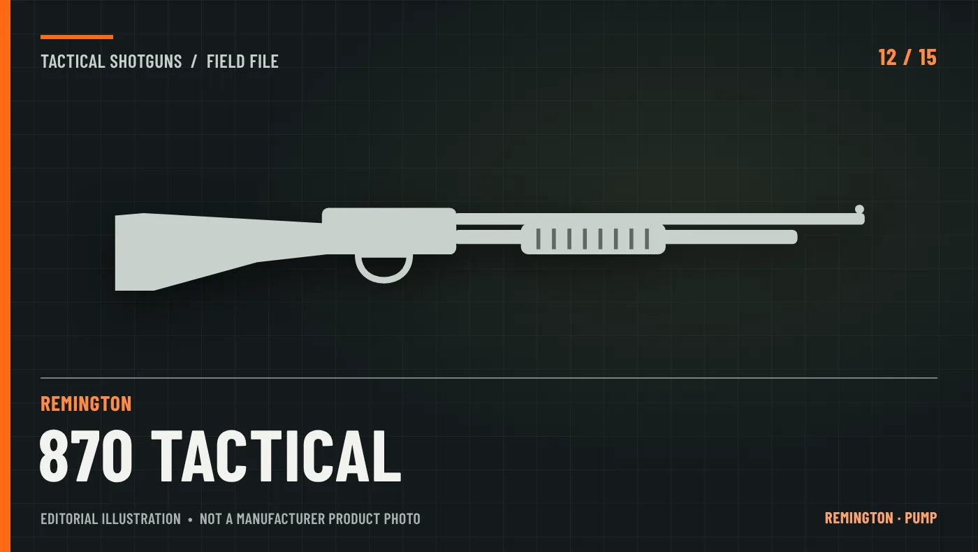 Illustrative graphic for Remington 870 Synthetic Tactical 7-Round